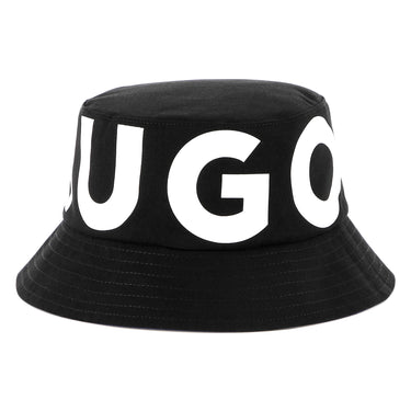 HUGO Gorro para sol niño y adolescente reversible un lado negro aotro azul